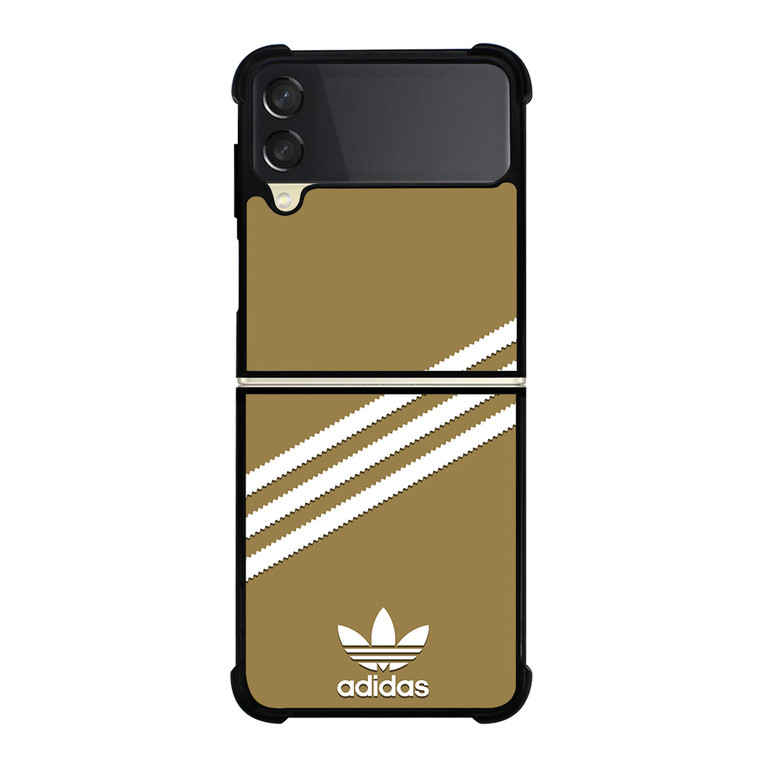 ADIDAS ORIGINALS STRIPES BEIGE Samsung Galaxy Z Flip 3 Case Cover ADIDAS ORIGINALS STRIPES BEIGE Samsung Galaxy Z Flip 3 Case Cover