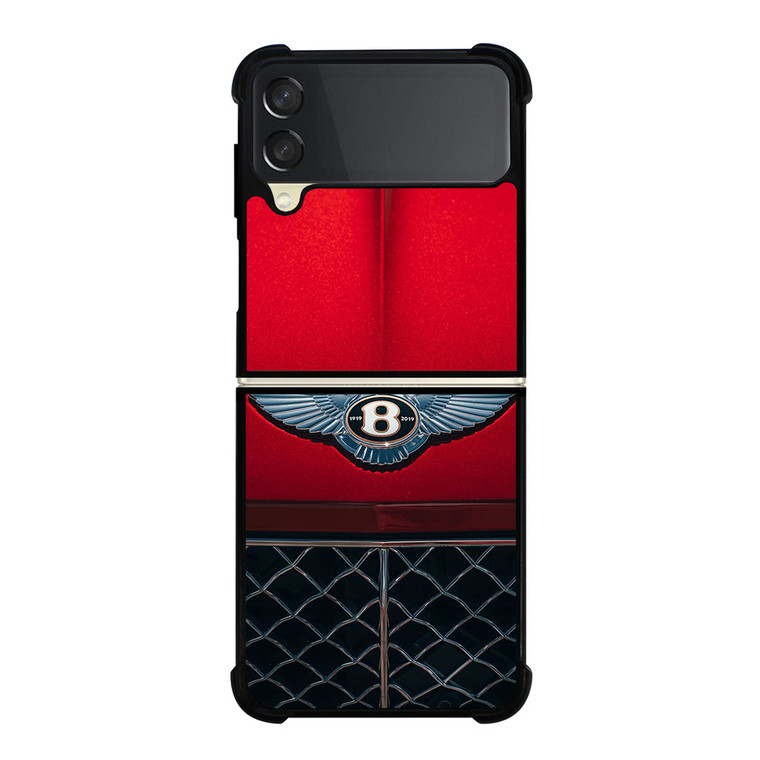 BENTLEY LOGO CAR ICON RED Samsung Galaxy Z Flip 3 Case Cover BENTLEY LOGO CAR ICON RED Samsung Galaxy Z Flip 3 Case Cover