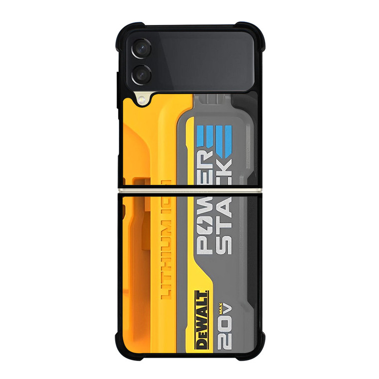 DEWALT LOGO LITHIUM ION BATTERY 20 V ICON Samsung Galaxy Z Flip 3 Case Cover