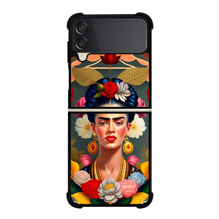 FRIDA KAHLO PAINTING FACE Samsung Galaxy Z Flip 3 Case Cover FRIDA KAHLO PAINTING FACE Samsung Galaxy Z Flip 3 Case Cover