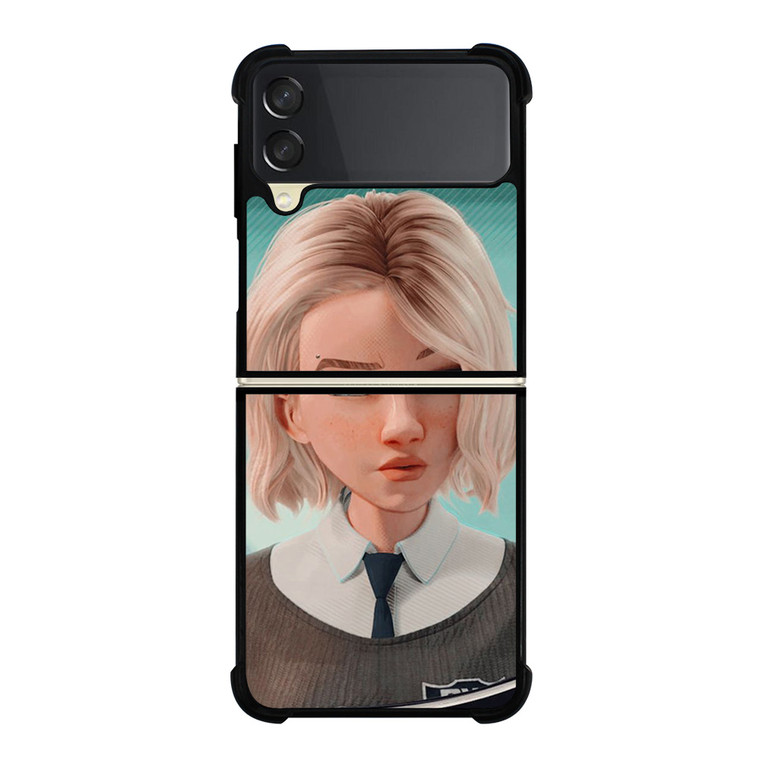 GWEN STACEY SPIDER-WOMAN Samsung Galaxy Z Flip 3 Case Cover GWEN STACEY SPIDER-WOMAN Samsung Galaxy Z Flip 3 Case Cover