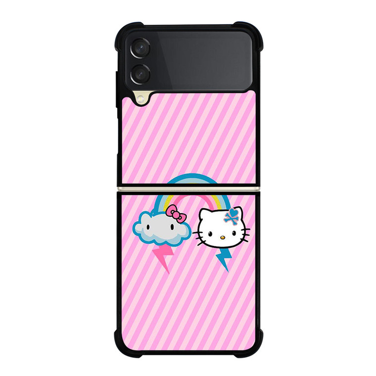 HELLO KITTY CLOUD RAINBOW Samsung Galaxy Z Flip 3 Case Cover