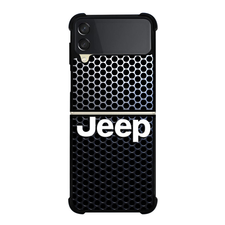 JEEP LOGO METAL ICON Samsung Galaxy Z Flip 3 Case Cover JEEP LOGO METAL ICON Samsung Galaxy Z Flip 3 Case Cover