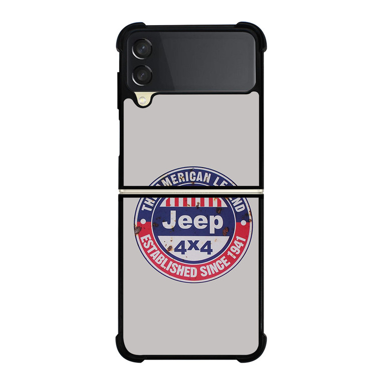 JEEP THE AMERICAN LEGEND 1941 Samsung Galaxy Z Flip 3 Case Cover JEEP THE AMERICAN LEGEND 1941 Samsung Galaxy Z Flip 3 Case Cover