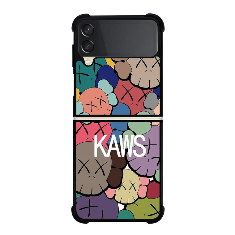 KAWS ICON FASHION FACES Samsung Galaxy Z Flip 3 Case Cover