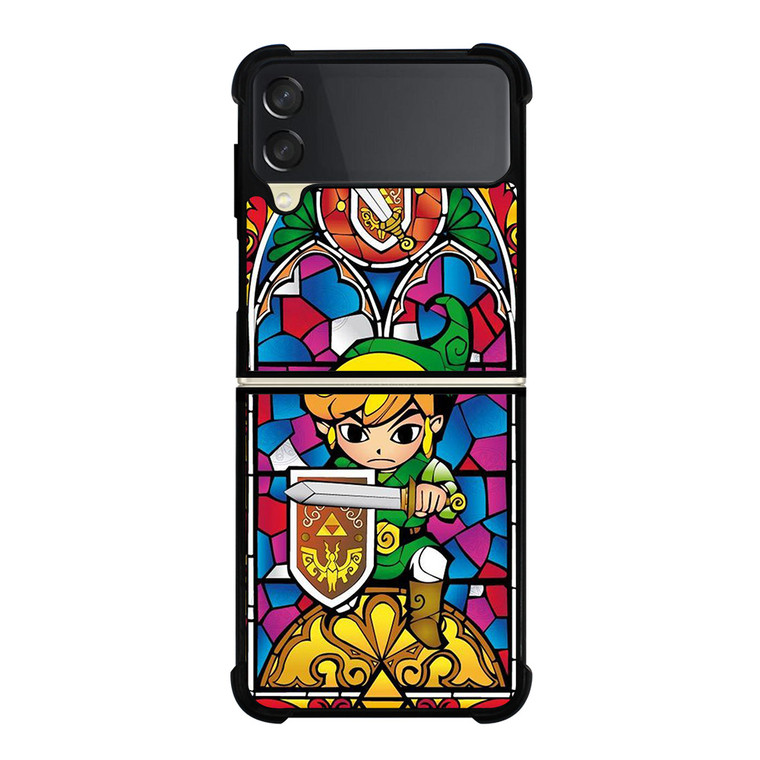 LEGEND OF ZELDA GAMES GLASS ART Samsung Galaxy Z Flip 3 Case Cover