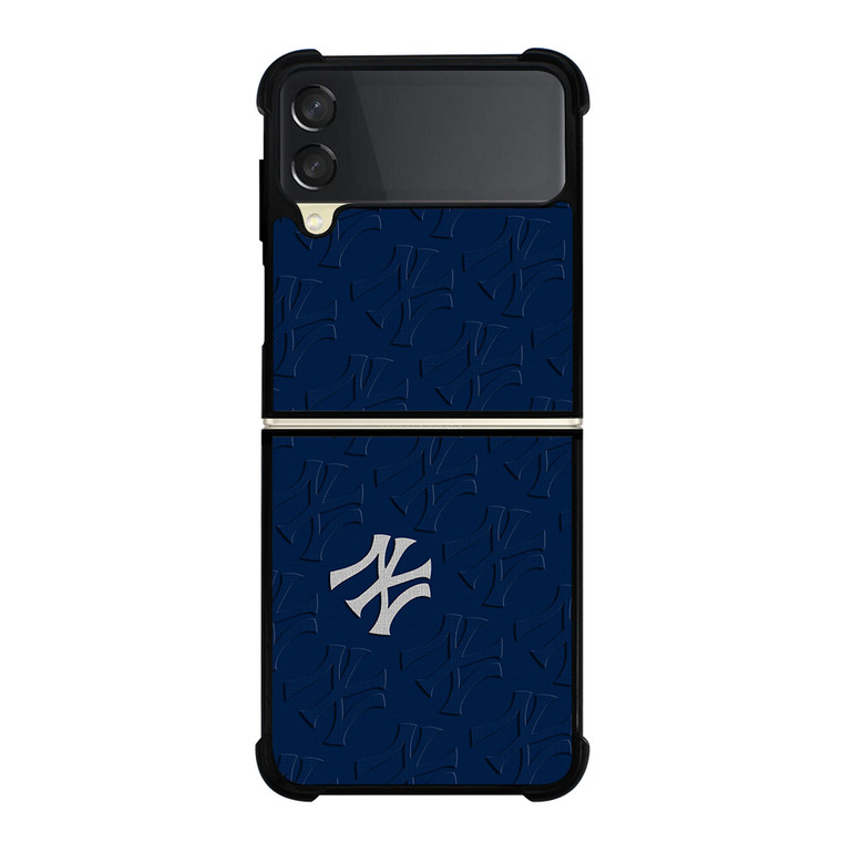 NEW YORK YANKEES ICON LOGO BASEBALL BLUE Samsung Galaxy Z Flip 3 Case Cover