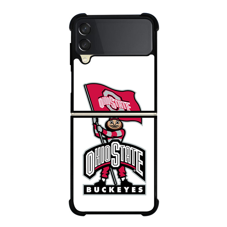 OHIO STATE BUCKEYES LOGO FOOTBALL MASKOT Samsung Galaxy Z Flip 3 Case Cover