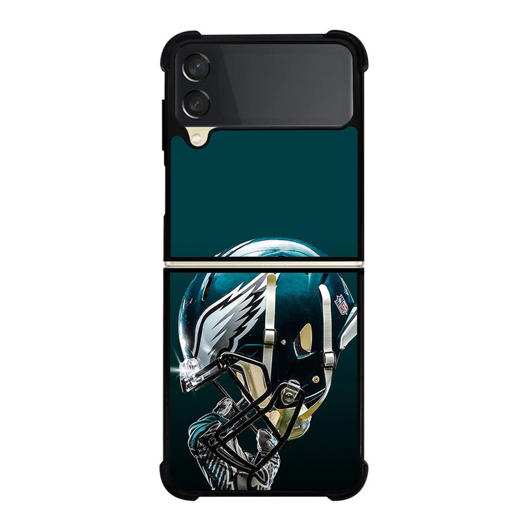 PHILADELPHIA EAGLES LOGO FOOTBALL HELMET ICON Samsung Galaxy Z Flip 3 Case Cover