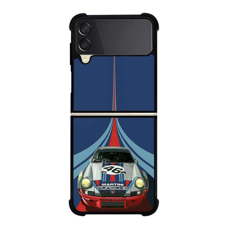 PORSCHE MARTINI RACING CAR LOGO 46 Samsung Galaxy Z Flip 3 Case Cover