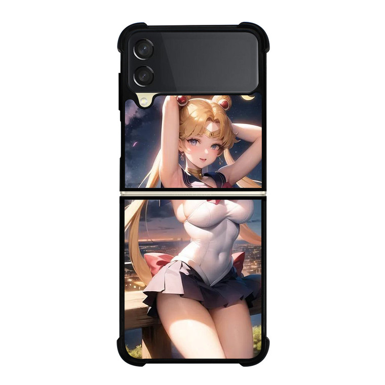 SAILOR MOON SEXY ECCHI Samsung Galaxy Z Flip 3 Case Cover