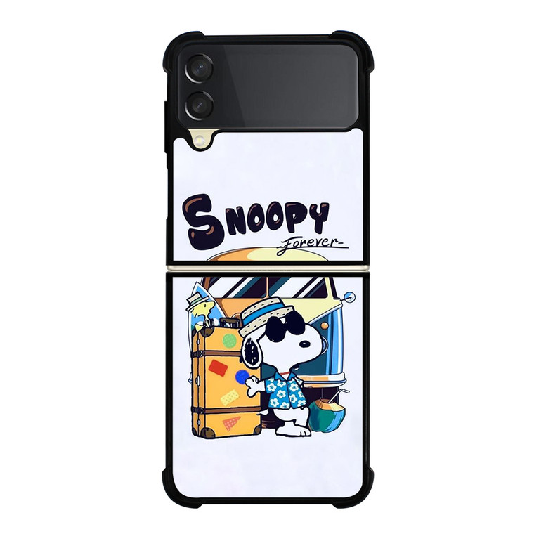 SNOOPY THE PEANUTS CHARLIE BROWN CARTOON FOREVER Samsung Galaxy Z Flip 3 Case Cover