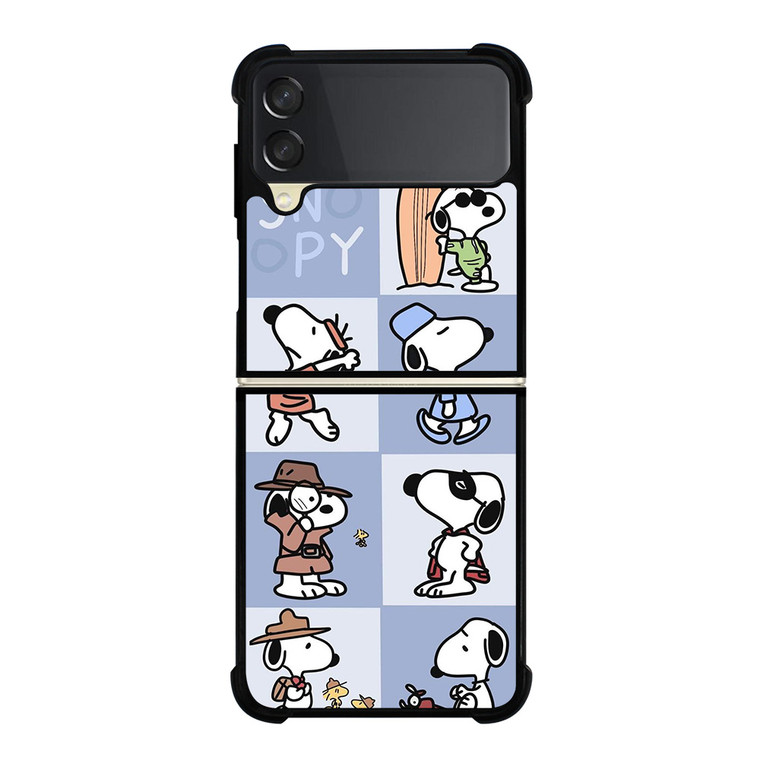 SNOOPY THE PEANUTS CHARLIE BROWN CARTOON Samsung Galaxy Z Flip 3 Case Cover