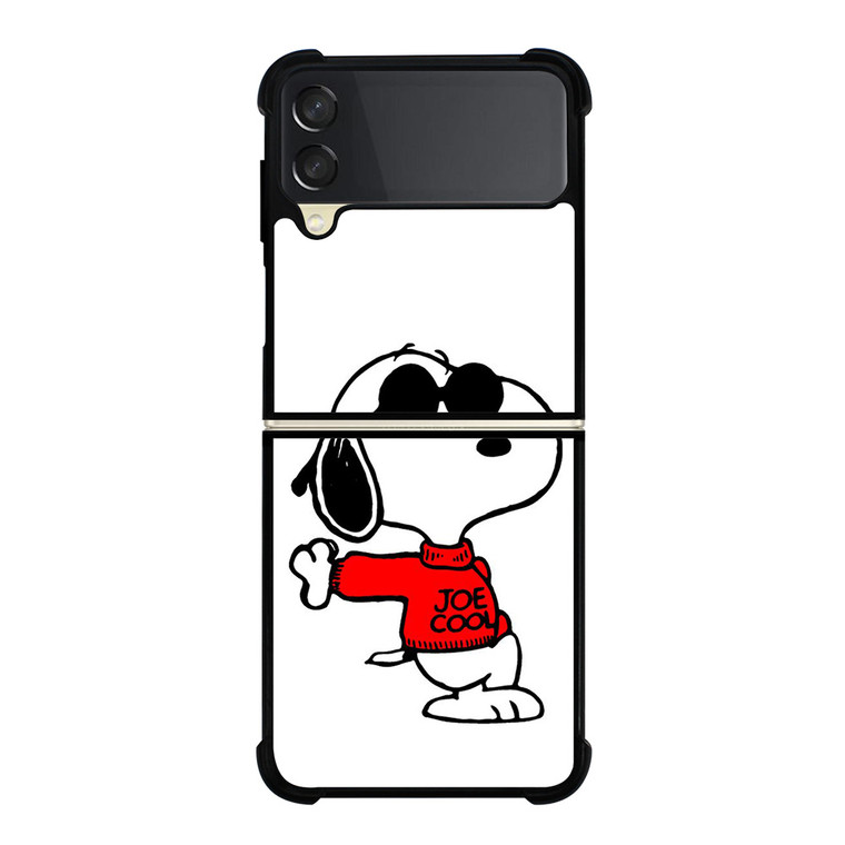 SNOOPY THE PEANUTS CHARLIE BROWN JOE COOL Samsung Galaxy Z Flip 3 Case Cover