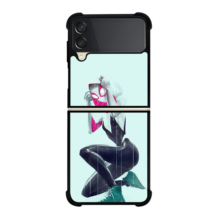 SPIDER VERSE SPIDER GWEN SPIDER WOMAN Samsung Galaxy Z Flip 3 Case Cover