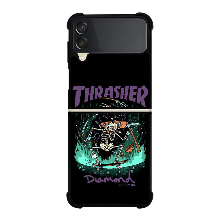 THRASHER DIAMOND SUPPLY CO Samsung Galaxy Z Flip 3 Case Cover