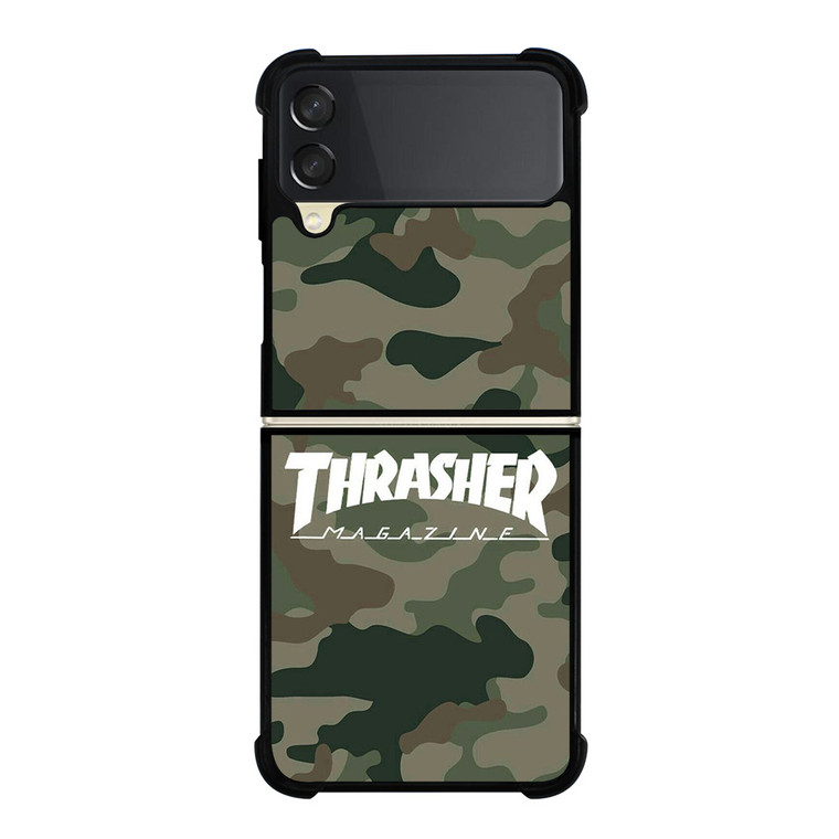 THRASHER SKATEBOARD MAGAZINE CAMO Samsung Galaxy Z Flip 3 Case Cover