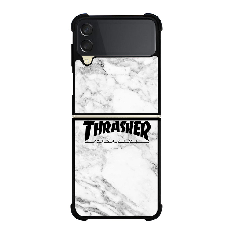 THRASHER SKATEBOARD MAGAZINE LOGO MARBLE Samsung Galaxy Z Flip 3 Case Cover