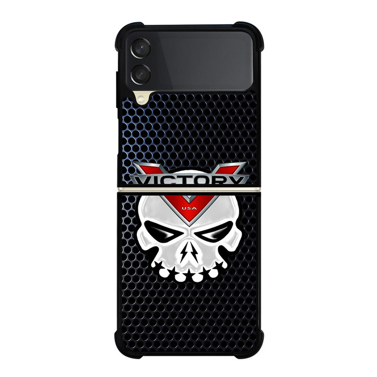 VICTORY MOTORCYCLE SKULL LOGO Samsung Galaxy Z Flip 3 Case Cover