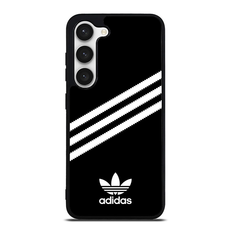 ADIDAS ORIGINALS STRIPES BLACK WHITE Samsung Galaxy S22 Ultra Case Cover