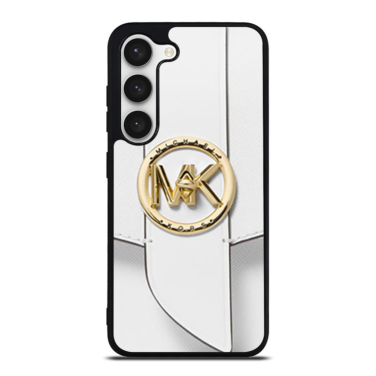 MICHAEL KORS LOGO MK WHITE HAND BAG EMBLEM Samsung Galaxy S22 Ultra Case Cover