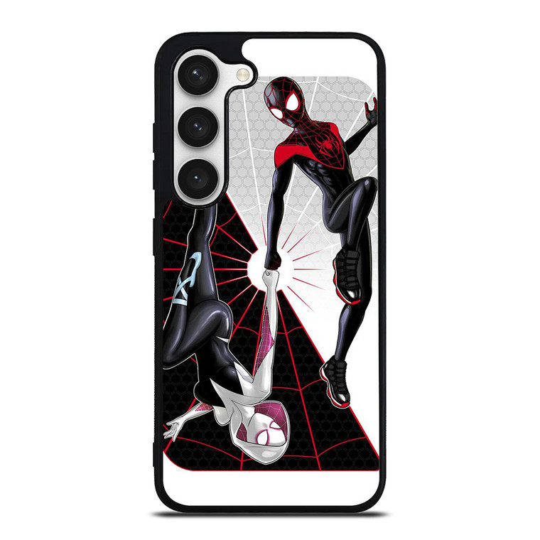 SPIDERMAN MILES MORALES SPIDER GWEN VERSE Samsung Galaxy S22 Ultra Case Cover