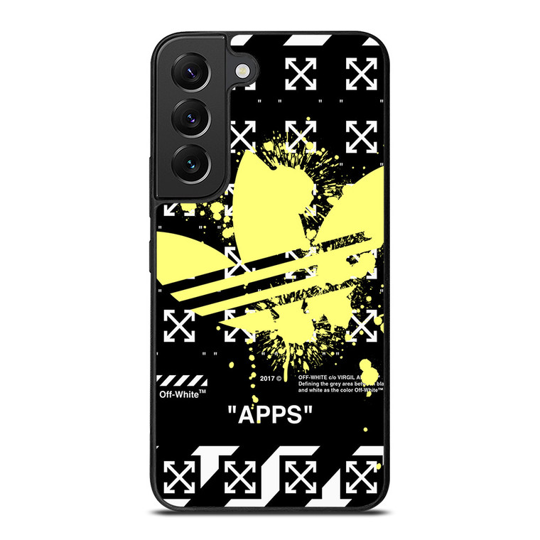 OFF WHITE X ADIDAS YELLOW Samsung Galaxy S22 Plus Case Cover