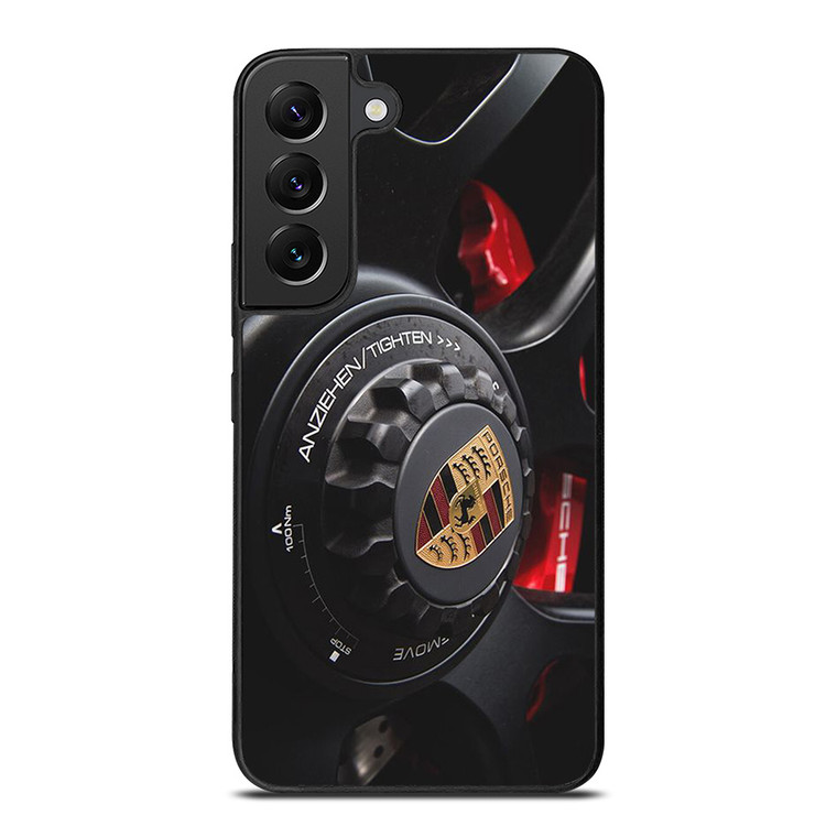 PORSCHE CAR LOGO WHEEL ICON Samsung Galaxy S22 Plus Case Cover