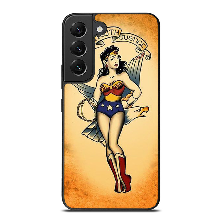 SAILOR JERRY TATTOO WONDER WOMAN Samsung Galaxy S22 Plus Case Cover