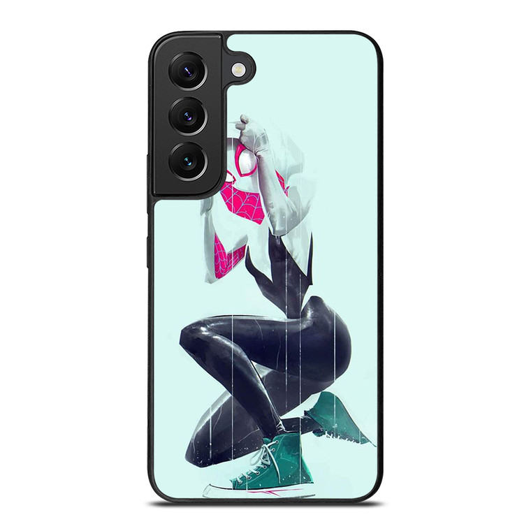 SPIDER VERSE SPIDER GWEN SPIDER WOMAN Samsung Galaxy S22 Plus Case Cover