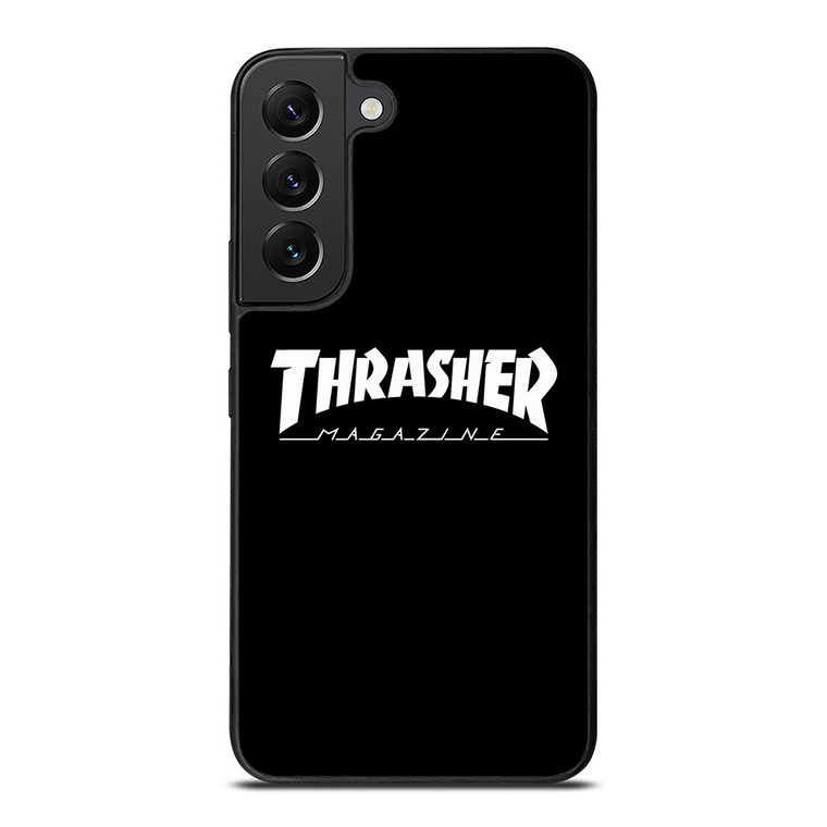 THRASHER SKATEBOARD MAGAZINE BLACK Samsung Galaxy S22 Plus Case Cover