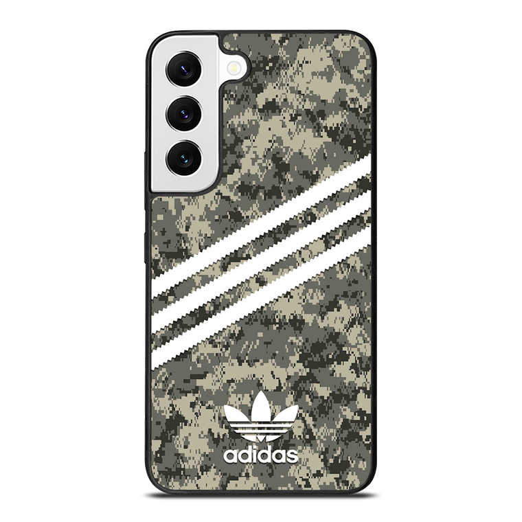 ADIDAS ORIGINALS STRIPES GREY CAMO Samsung Galaxy S22 Case Cover
