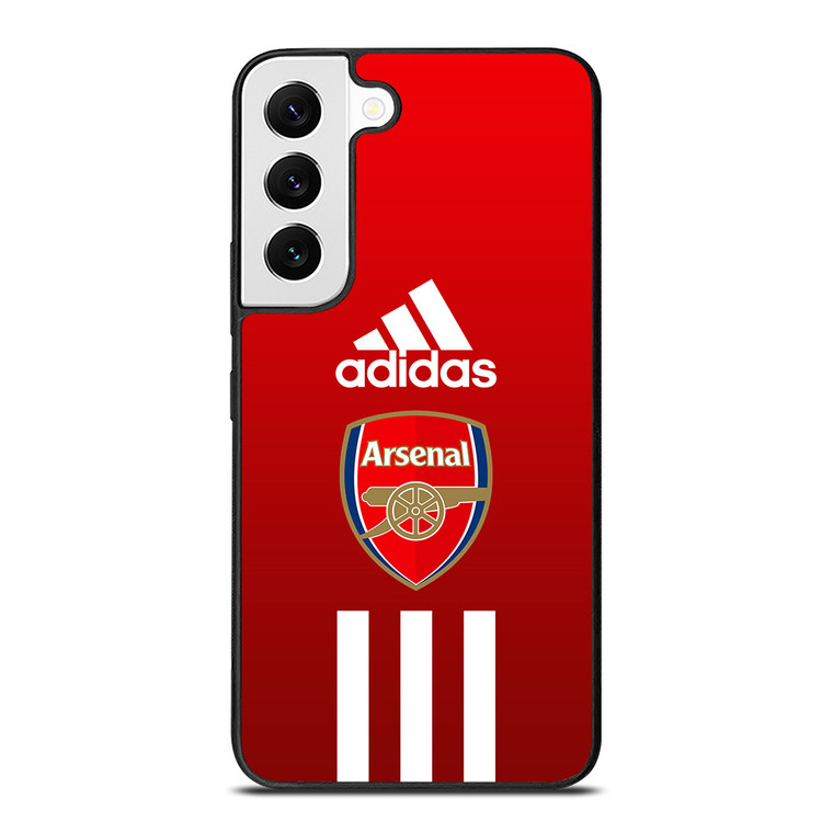 ARSENAL FC ADIDAS STRIPES Samsung Galaxy S22 Case Cover ARSENAL FC ADIDAS STRIPES Samsung Galaxy S22 Case Cover