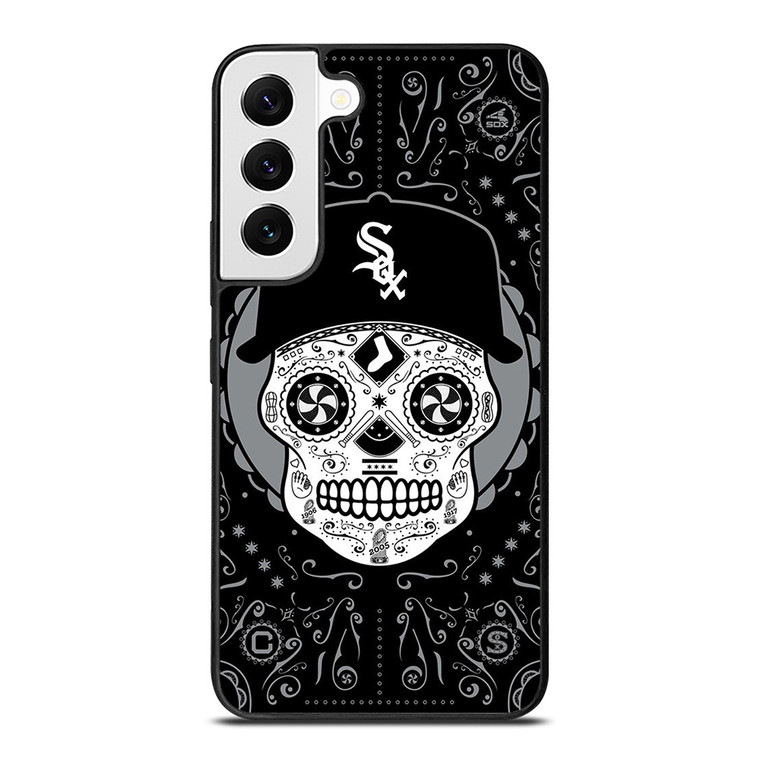 CHICAGO WHITE SOX LOGO SKULL ART Samsung Galaxy S22 Case Cover