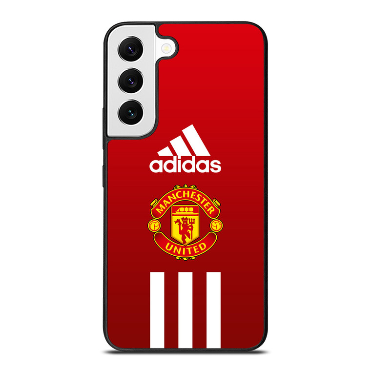 MANCHESTER UNITED FC ADIDAS STRIPES Samsung Galaxy S22 Case Cover