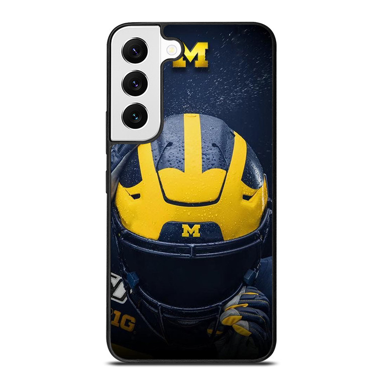 MICHIGAN WOLVERINES HELMET COLLEGE FOOTBALL TEAM Samsung Galaxy S22 Case Cover