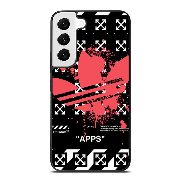 OFF WHITE X ADIDAS RED Samsung Galaxy S22 Case Cover