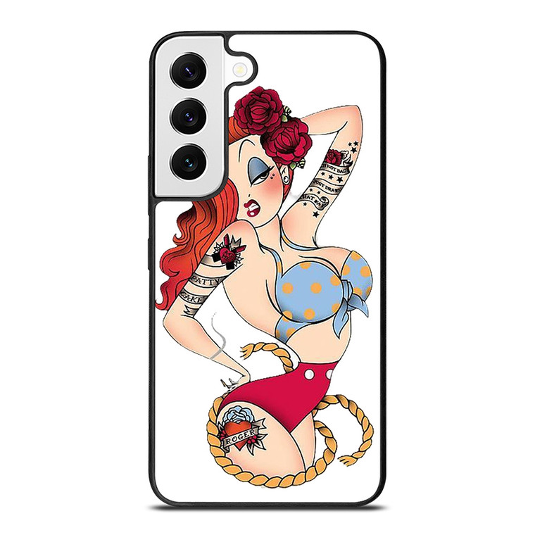 SAILOR JERRY TATTOO JESSICA RABBIT Samsung Galaxy S22 Case Cover