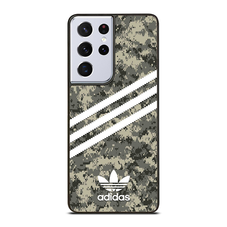 ADIDAS ORIGINALS STRIPES GREY CAMO Samsung Galaxy S21 Ultra Case Cover