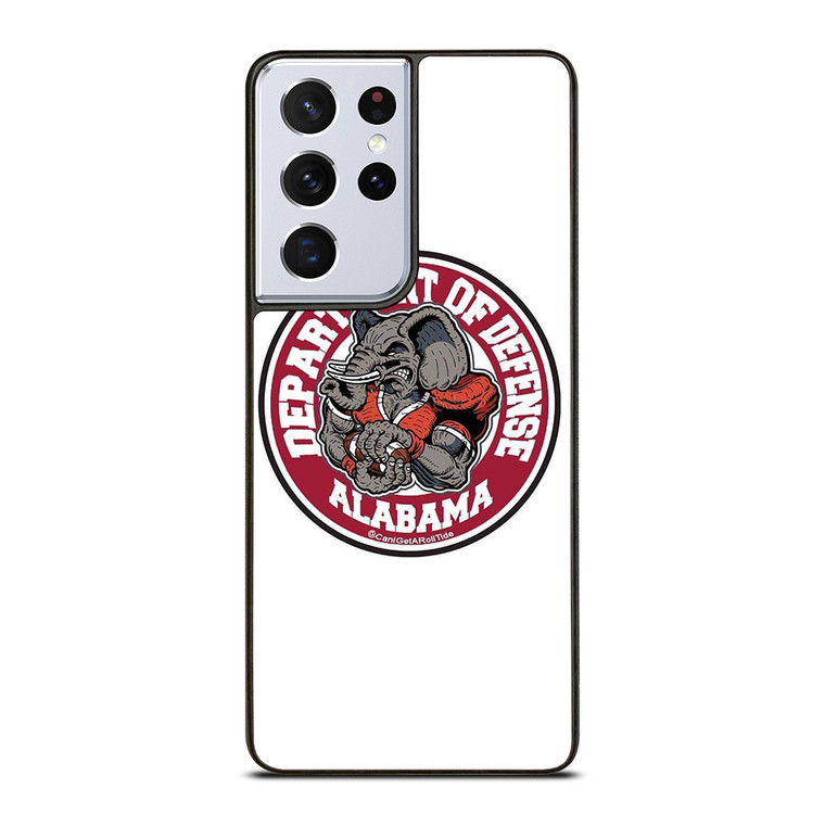 ALABAMA CRIMSON TIDE BAMA LOGO DEFENCE DEPARTMENT Samsung Galaxy S21 Ultra Case Cover