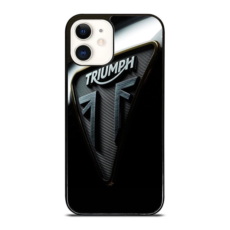 TRIUMPH MOTORCYCLE EMBLEM iPhone 12 Case Cover