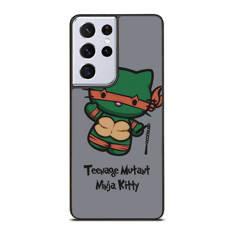 HELLO KITTY TMNT TEENAGE MUTANT NINJA KITTY Samsung Galaxy S21 Ultra Case Cover