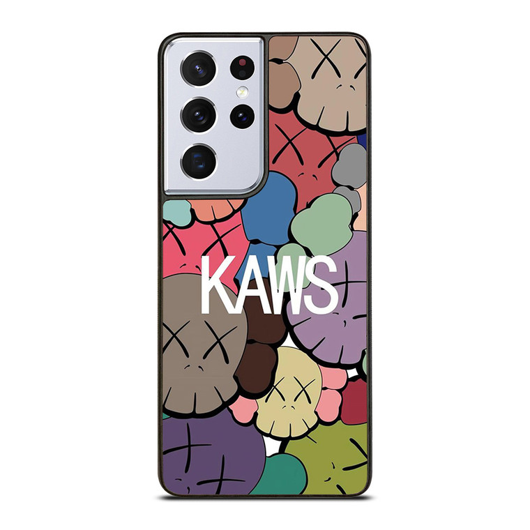 KAWS ICON FASHION FACES Samsung Galaxy S21 Ultra Case Cover