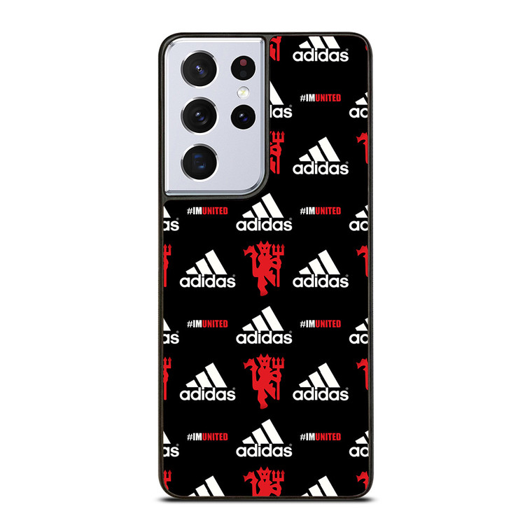 MANCHESTER UNITED ADIDAS PATTERN Samsung Galaxy S21 Ultra Case Cover