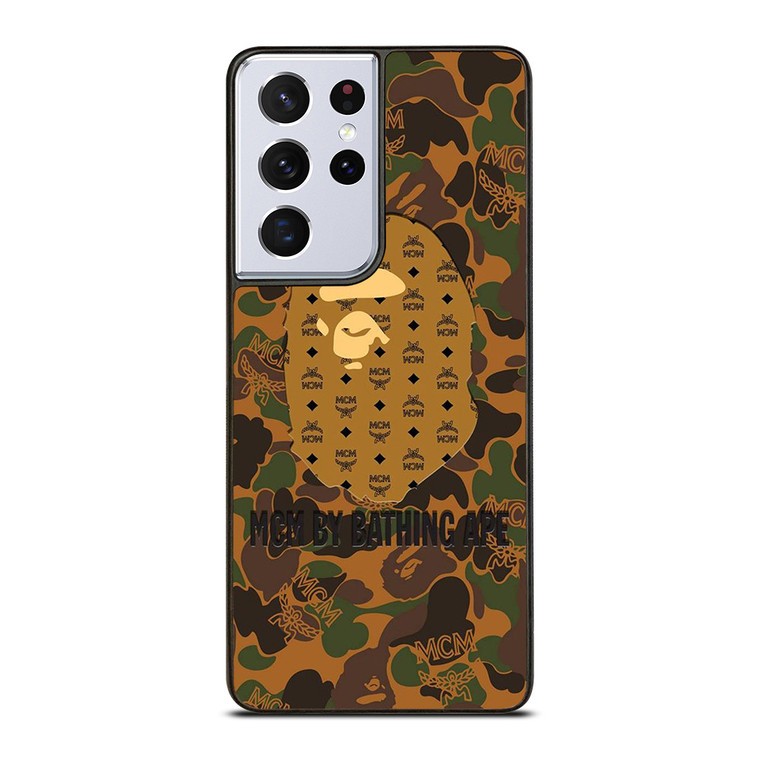 MCM BY BATHING APE CAMO Samsung Galaxy S21 Ultra Case Cover
