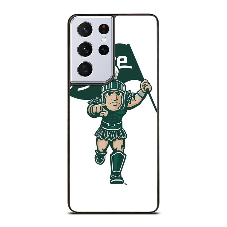 MICHIGAN STATE SPARTANS LOGO FOOTBALL MASCOT Samsung Galaxy S21 Ultra Case Cover