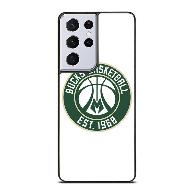 MILWAUKEE BUCKS LOGO BASKETBALL 1968 Samsung Galaxy S21 Ultra Case Cover