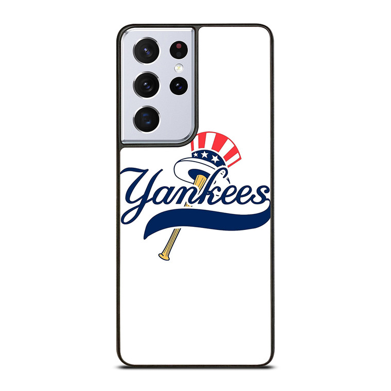 NEW YORK YANKEES ICON LOGO BASEBALL TEAM Samsung Galaxy S21 Ultra Case Cover