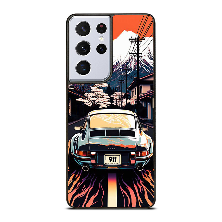 PORSCHE CAR 911 RACING CAR PAINTING Samsung Galaxy S21 Ultra Case Cover
