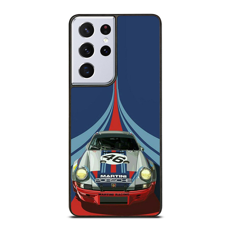 PORSCHE MARTINI RACING CAR LOGO 46 Samsung Galaxy S21 Ultra Case Cover PORSCHE MARTINI RACING CAR LOGO 46 Samsung Galaxy S21 Ultra Case Cover